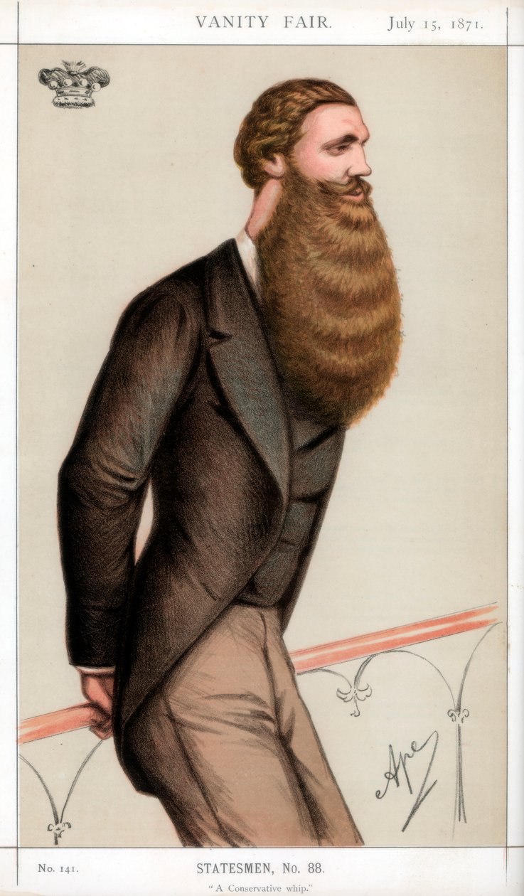 Konservatiivinen piiska, 1871 tekijältä Carlo Pellegrini
