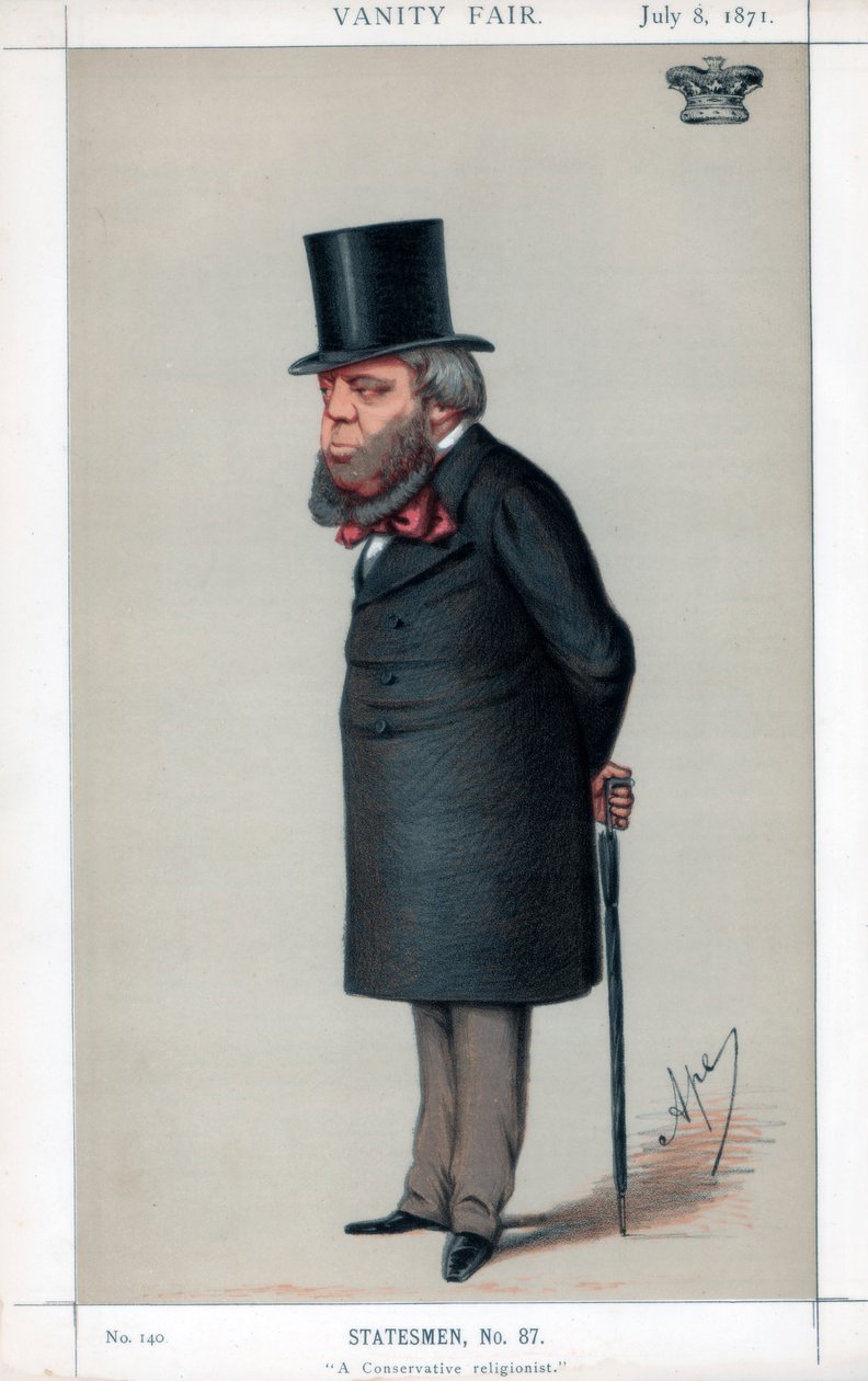 Konservatiivinen uskontotieteilijä, 1871. tekijältä Carlo Pellegrini