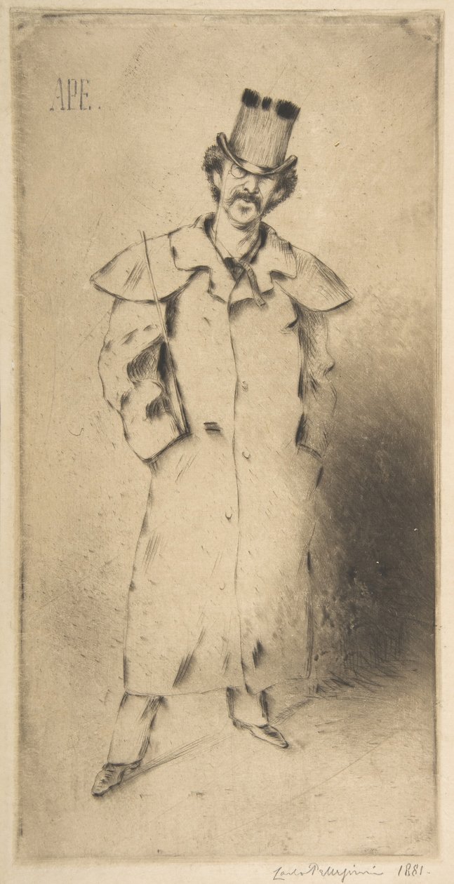 Whistlerin muotokuva, 1881. tekijältä Carlo Pellegrini