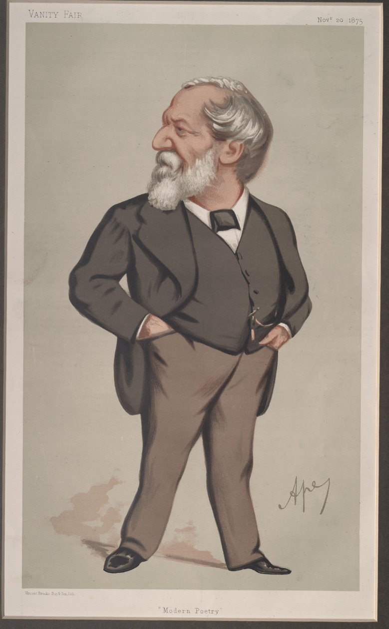 Robert Browning, Vanity Fair, 1875-11-20 tekijältä Carlo Pellegrini