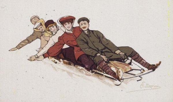Käännöksen pyöristys (väri litho) tekijältä Carlo Pellegrini