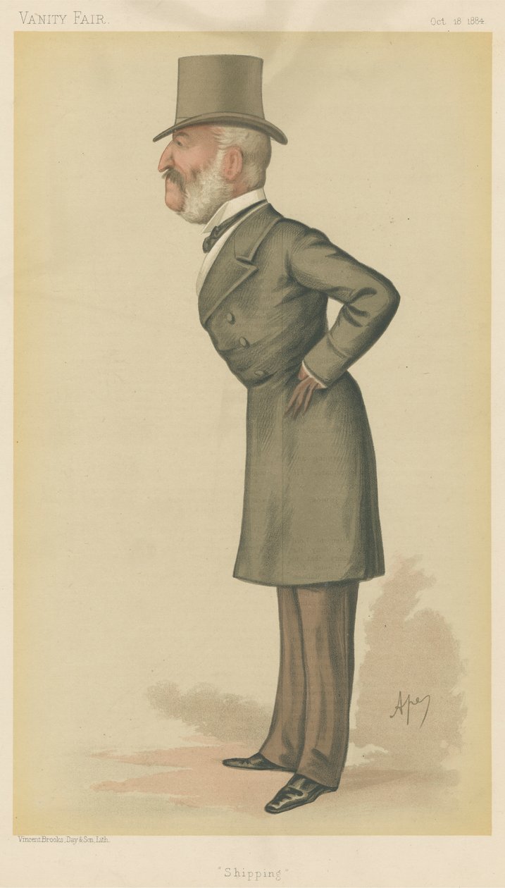 Vanity Fair: Shipping Officers; "Shipping", Charles Mark Palmer, 18. lokakuuta 1884 tekijältä Carlo Pellegrini