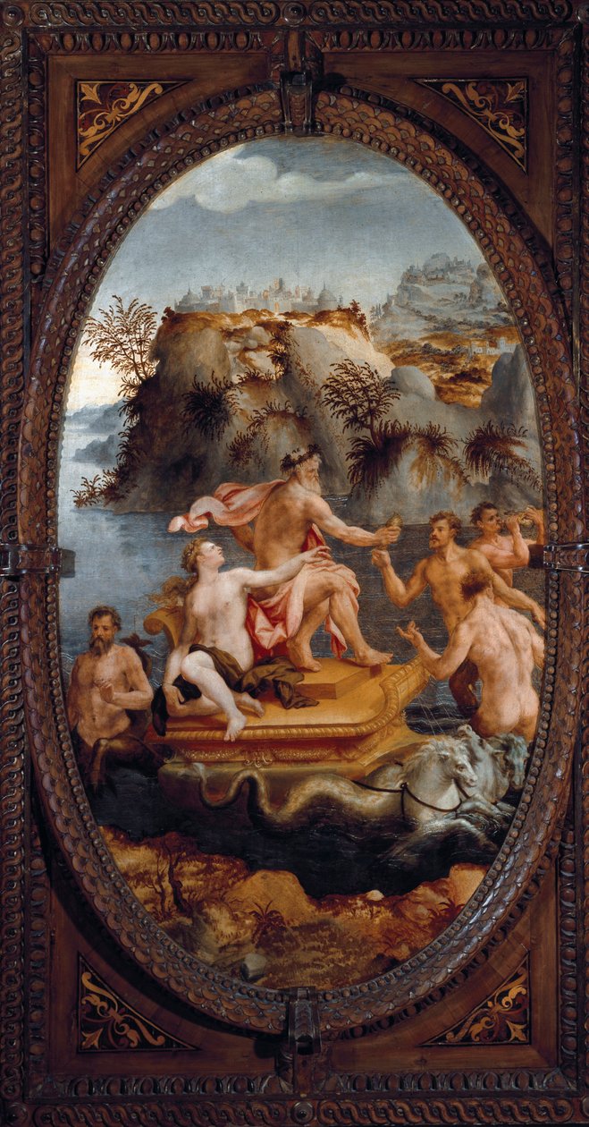 Neptunus ja amfitriitti (maalaus tekijältä Carlo Portelli