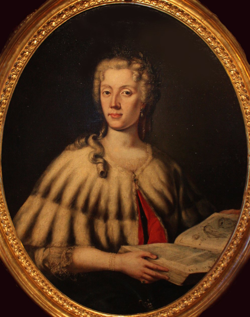 Laura Bassin muotokuva 1711-1778, 1700-luvun puoliväli. tekijältä Carlo Vandi