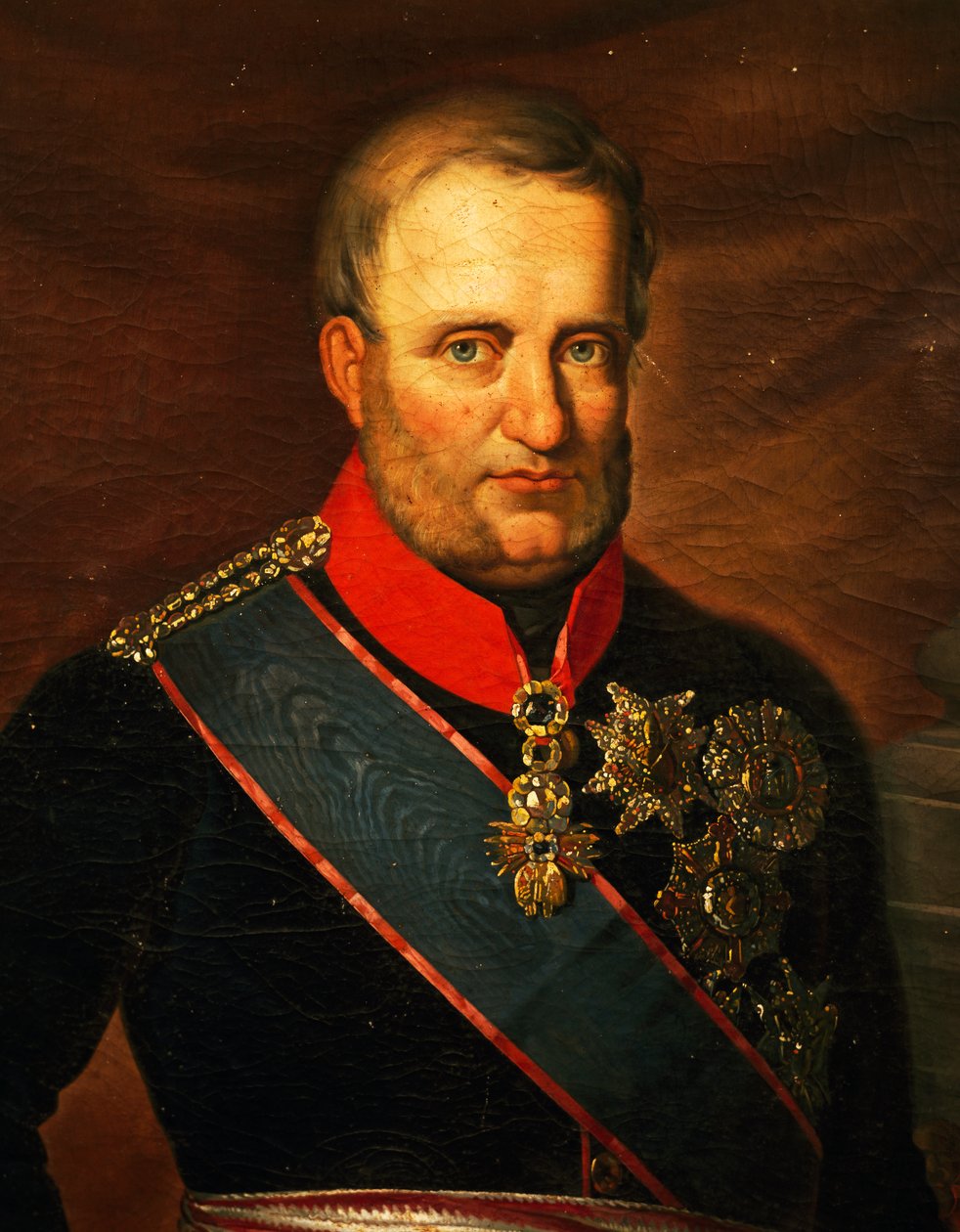Fransis I:n muotokuva kahdesta sisiliasta (öljy kankaalle) tekijältä Carlo de Falco