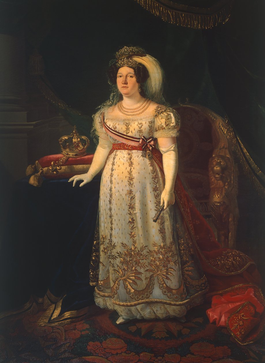 Espanjalaisen Maria Isabellan muotokuva (Madrid tekijältä Carlo de Falco