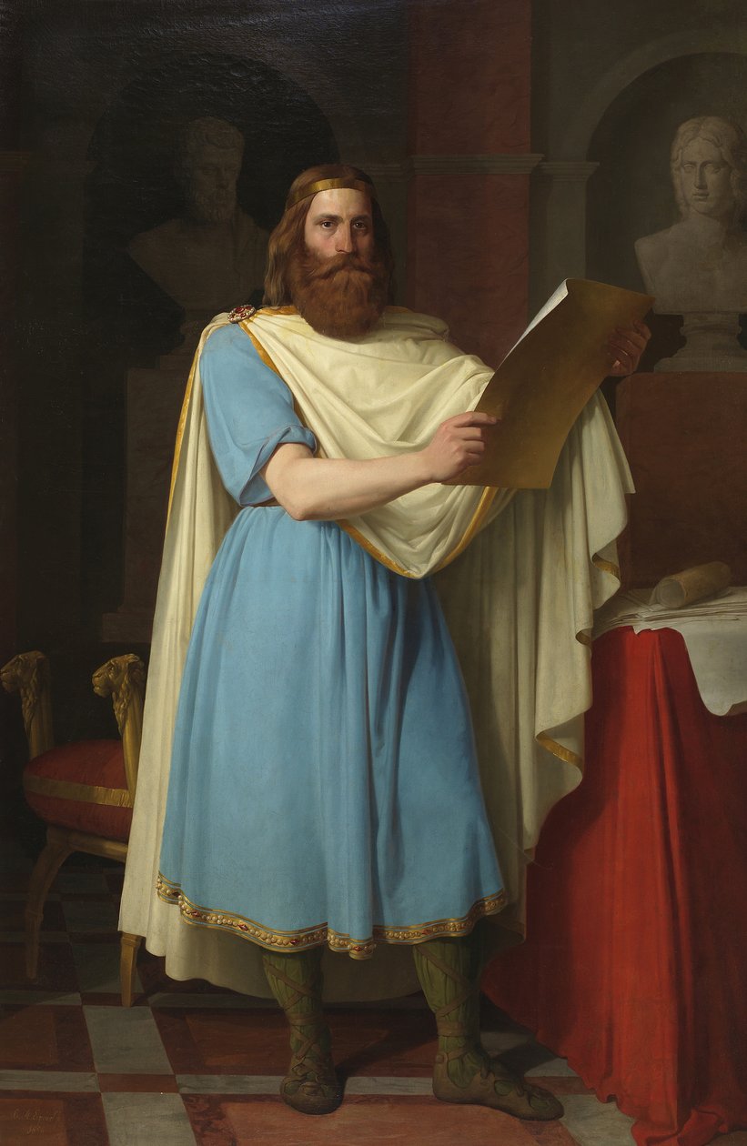 Alarik II, visigoottilainen kuningas, 1856 tekijältä Carlos María Esquivel y Rivas