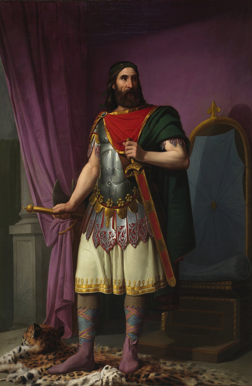Egica, Visigoth King, 1853 tekijältä Carlos María Esquivel y Rivas