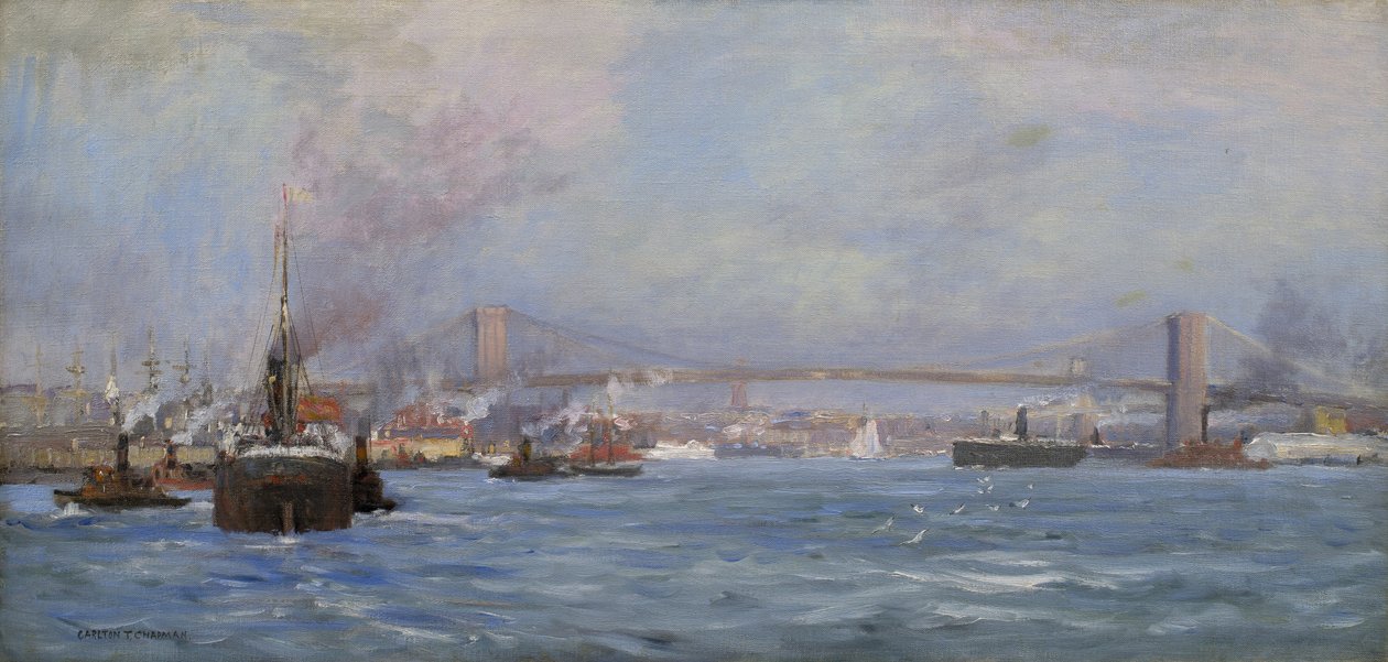 East River, NYC, 1904 tekijältä Carlton Theodore Chapman
