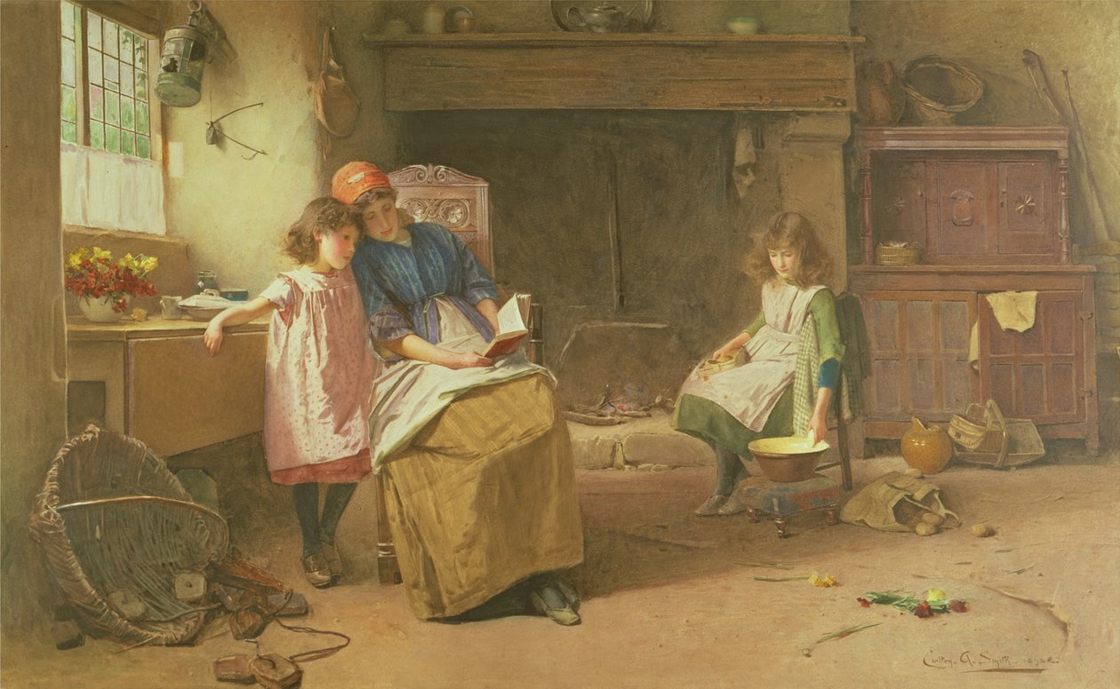 Fairy Tale (akvarelli paperille) tekijältä Carlton Alfred Smith
