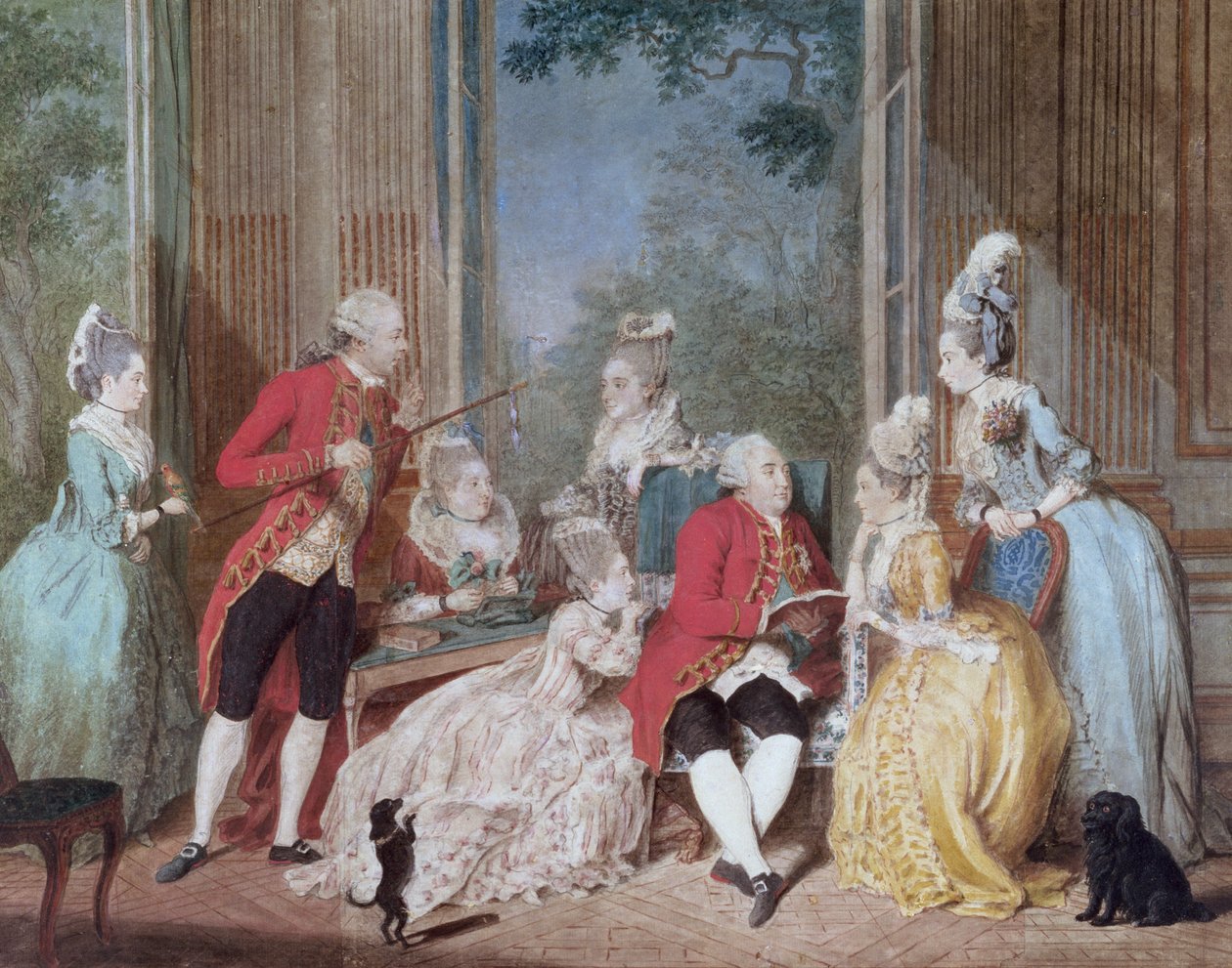 Philippe Egaliten (1747-93) Orléansin herttuan salonki (1747-93) tekijältä Louis Carrogis dit Carmontelle