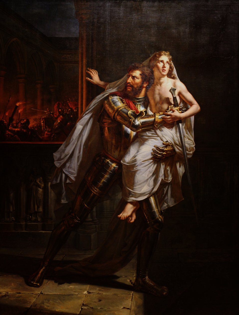 Tanneguy du Châtel sauvant le Dauphin tekijältä Caroline Léna Becker