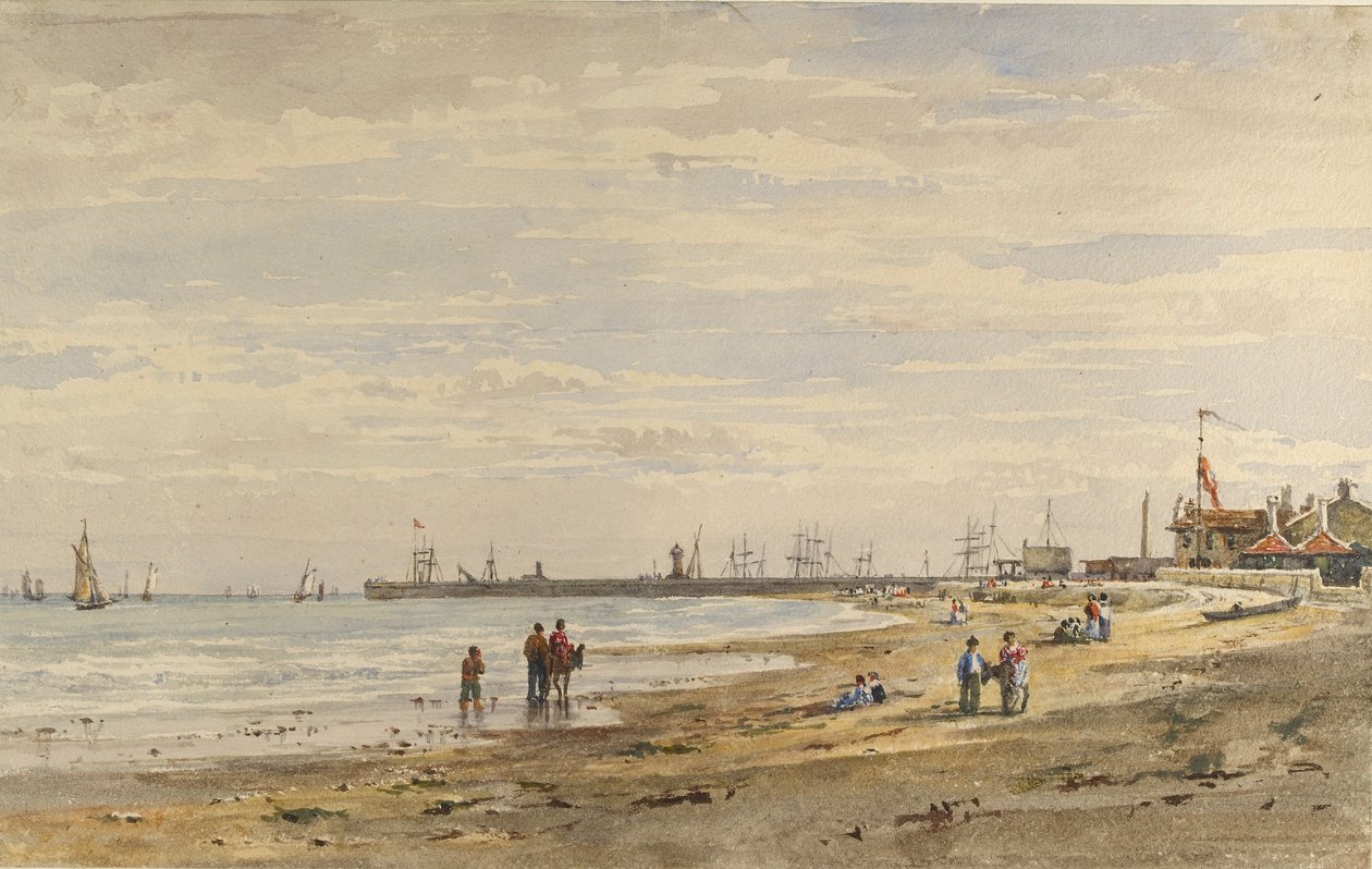Ramsgaten laituri, elokuu 1838 tekijältä Caroline Davidson