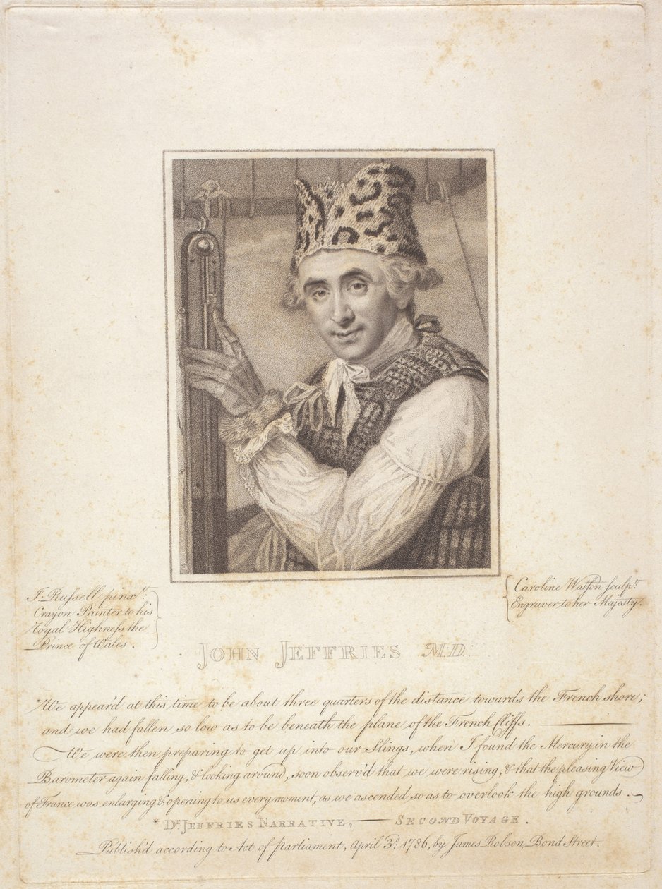 John Jeffries M.D., 3. huhtikuuta tekijältä Caroline and Russell John (1745 1806) Watson