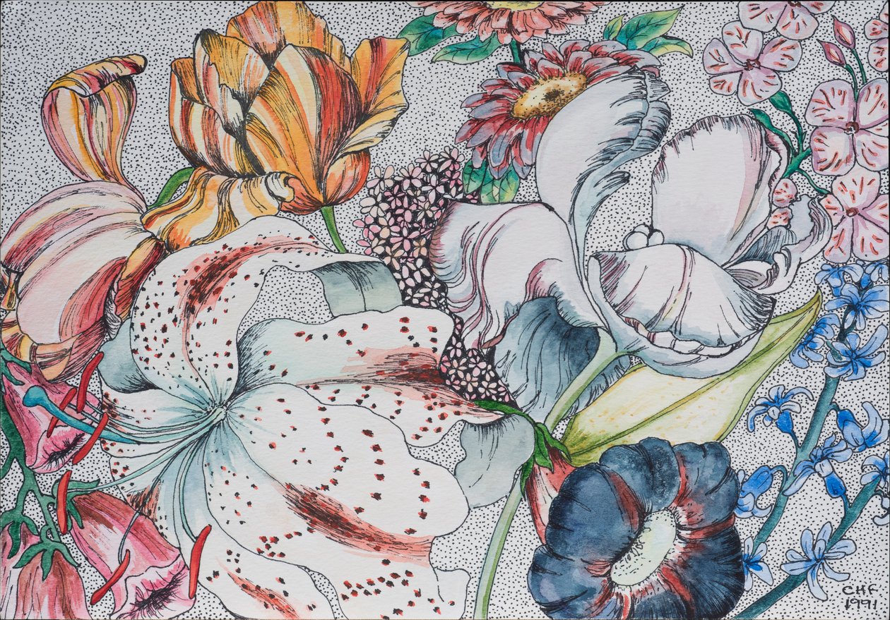 Sekalaiset kukat, 1991 tekijältä Carolyn Hubbard Ford