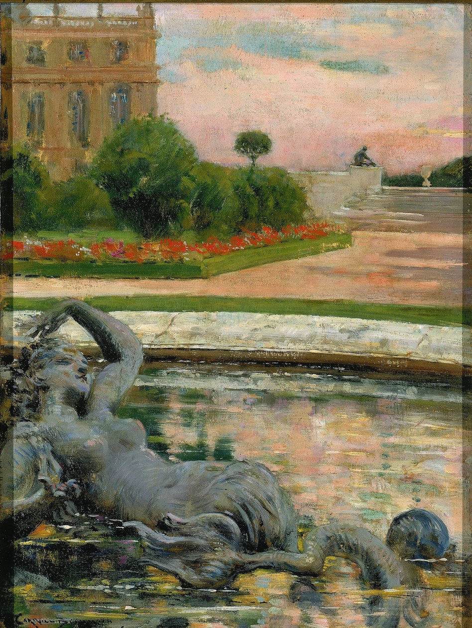 Parterre du Nord, Fontaine des Sirenes -puisto tekijältä Carroll Beckwith