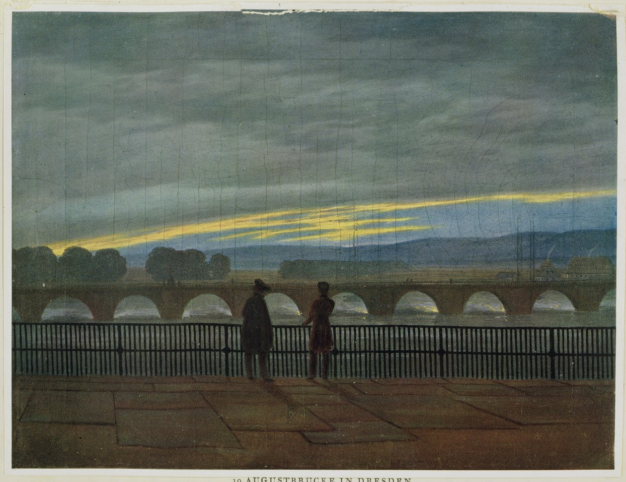 elokuun silta Dresdenissä tekijältä Caspar David Friedrich