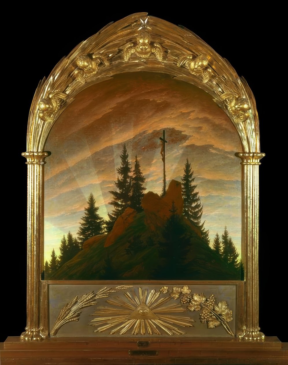 Das Kreuz im Gebirge tekijältä Caspar David Friedrich