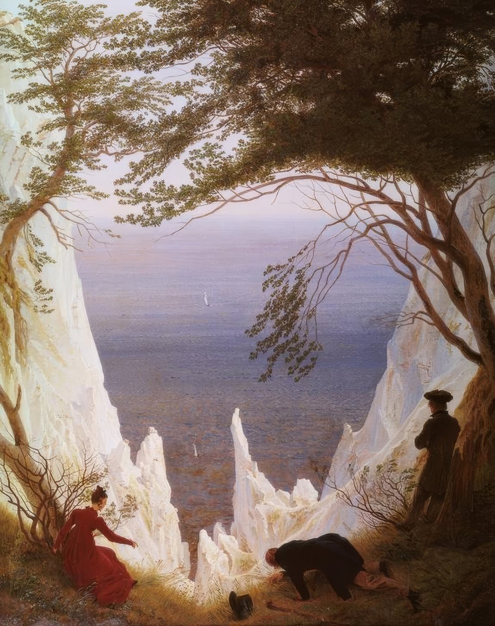Kreidefelsen auf Rügen tekijältä Caspar David Friedrich