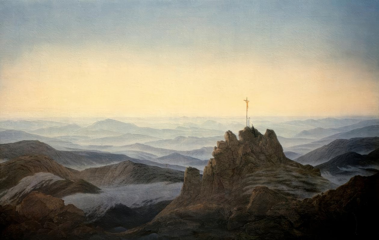 Morgen im Riesengebirge tekijältä Caspar David Friedrich