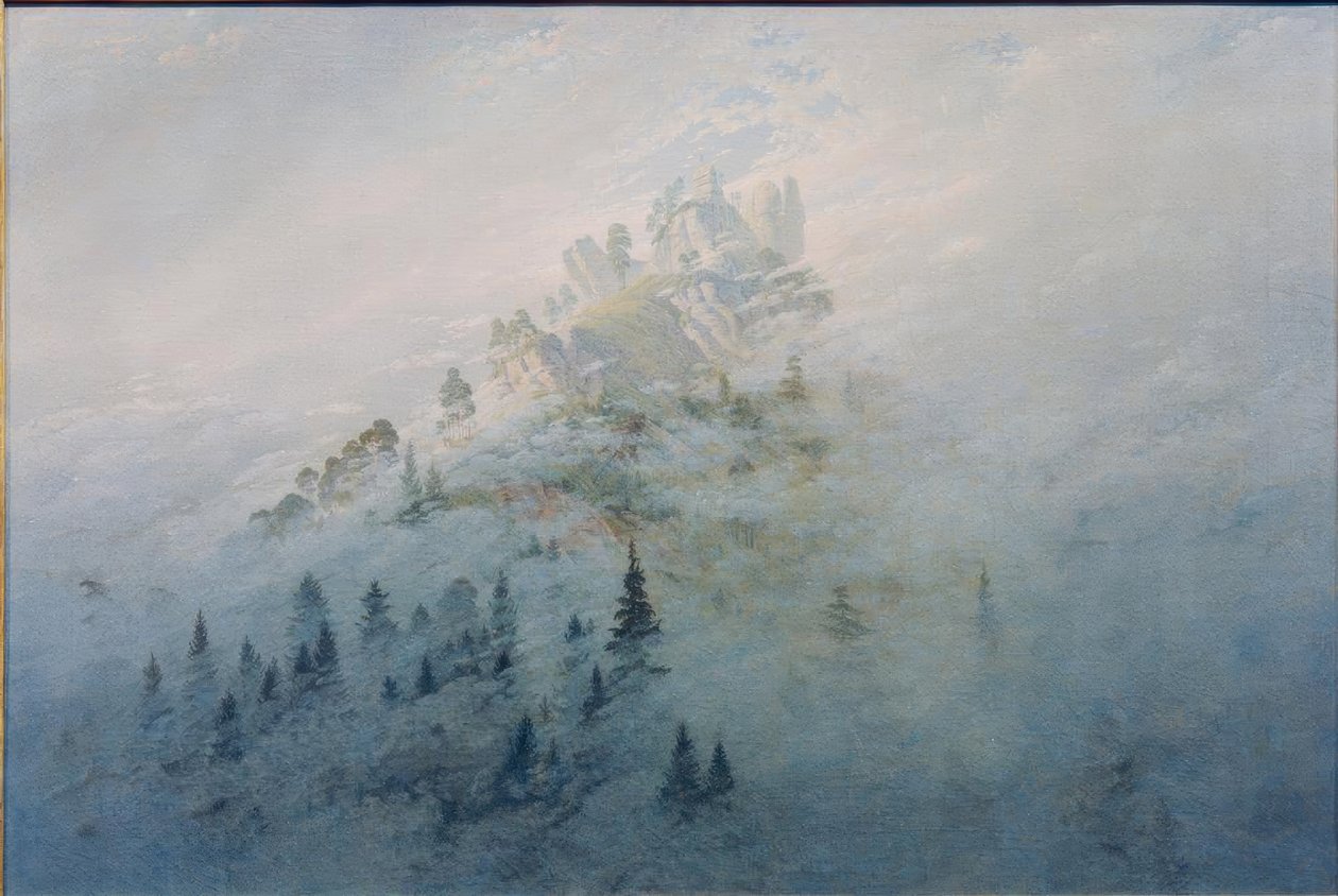 Morgennebel im Gebirge tekijältä Caspar David Friedrich