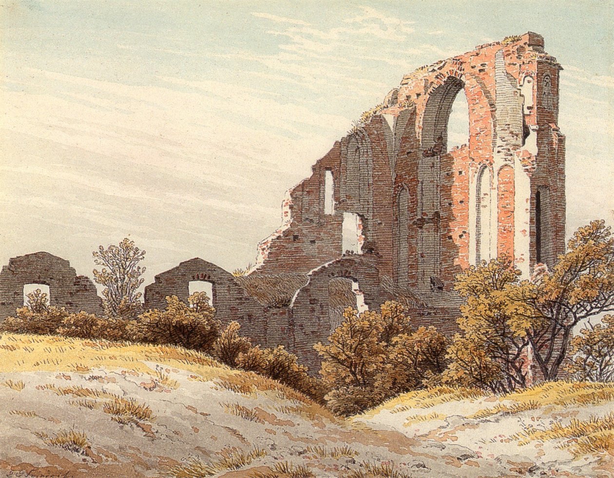 Eldenan rauniot tekijältä Caspar David Friedrich