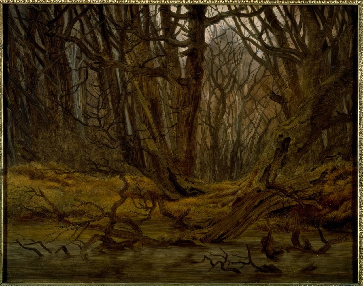 Wald im Spätherbst tekijältä Caspar David Friedrich