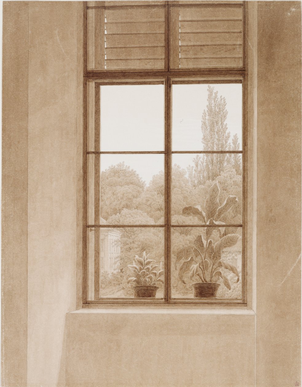 Ikkuna puiston yli tekijältä Caspar David Friedrich