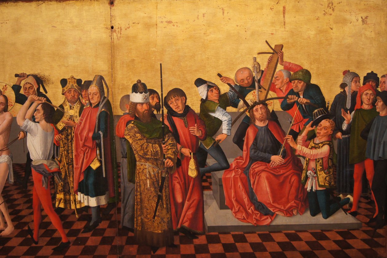 Colmarin alttaritaulu (Flagellation, Crowning with Thorns) tekijältä Caspar Isenmann