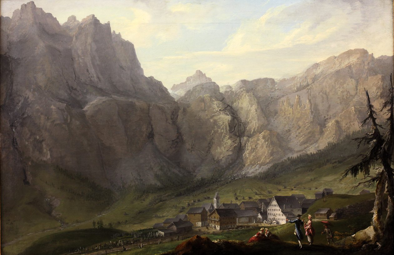 Leukerbad tekijältä Caspar Wolf