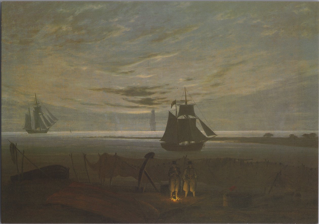 Ilta Itämeren rannalla tekijältä Caspar David Friedrich