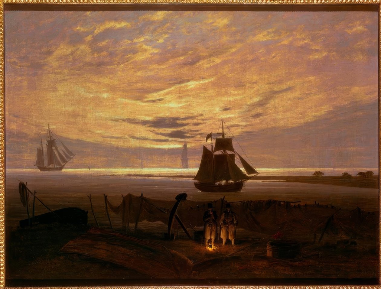 Abend am Ostseestrand tekijältä Caspar David Friedrich