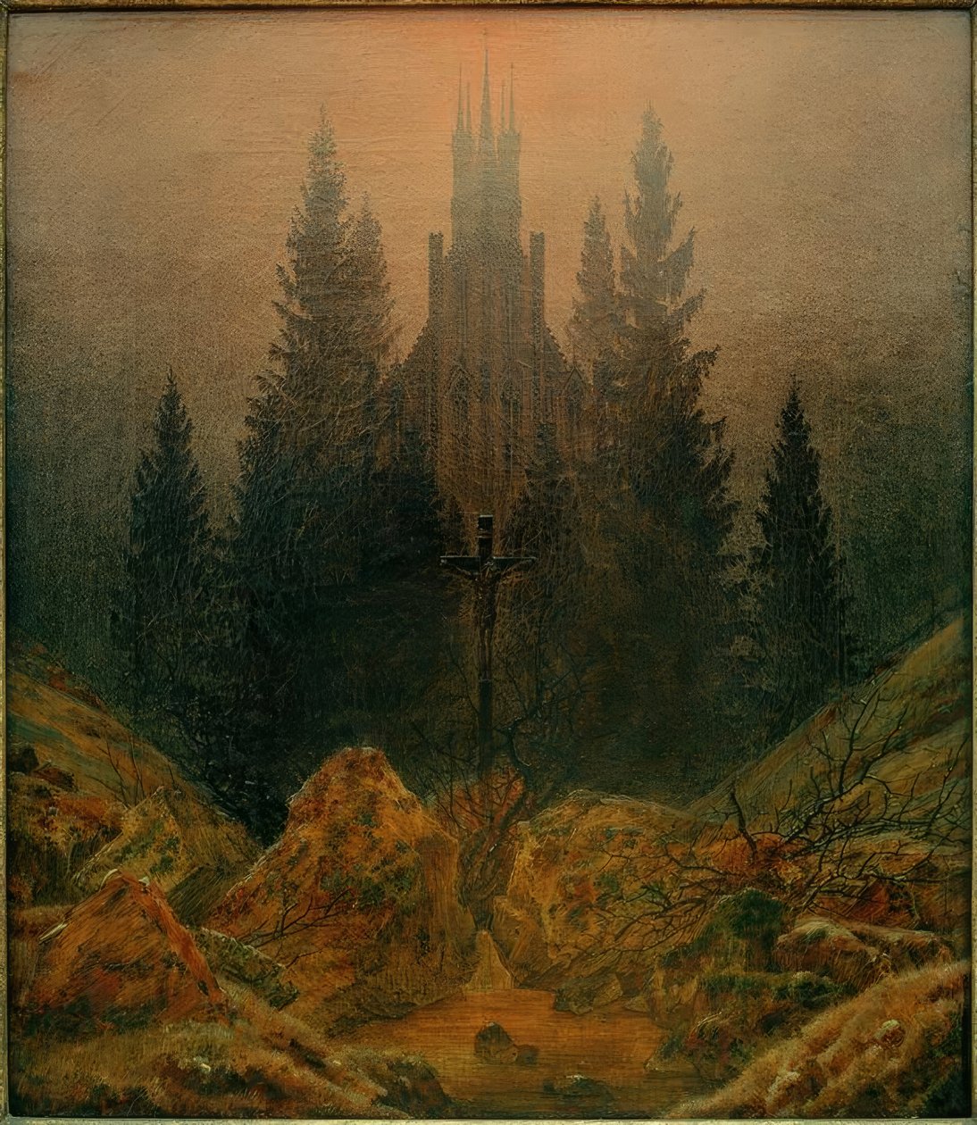 Das Kreuz im Gebirge tekijältä Caspar David Friedrich