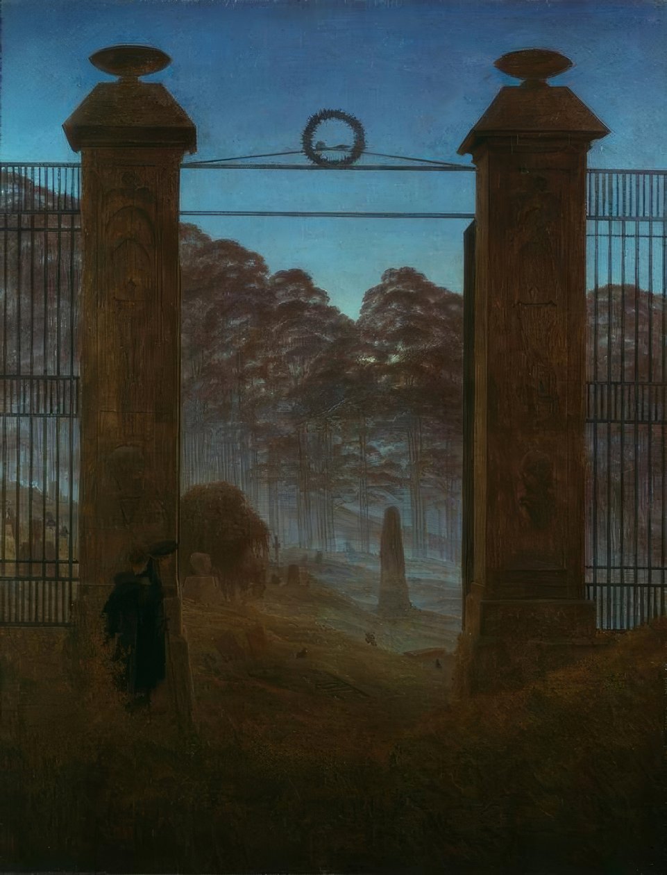 Der Friedhof tekijältä Caspar David Friedrich