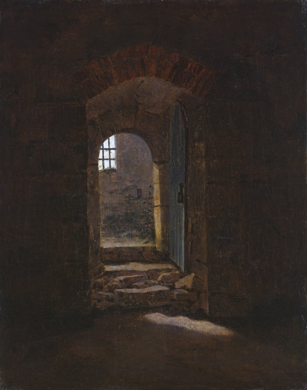 Ovikäytävä Meissenissä, 1827 tekijältä Caspar David Friedrich