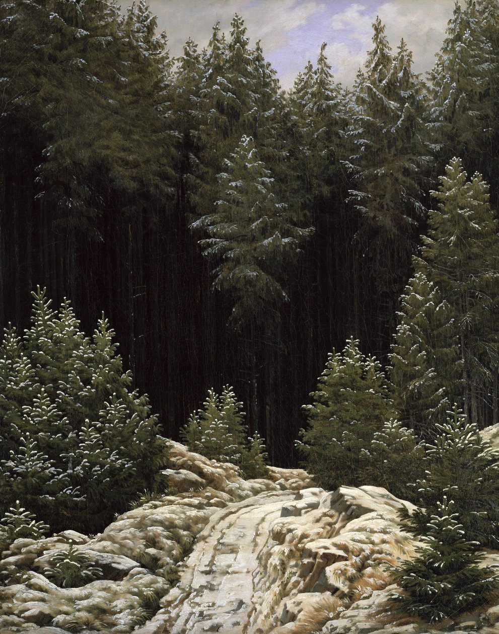 Varhainen lumi tekijältä Caspar David Friedrich