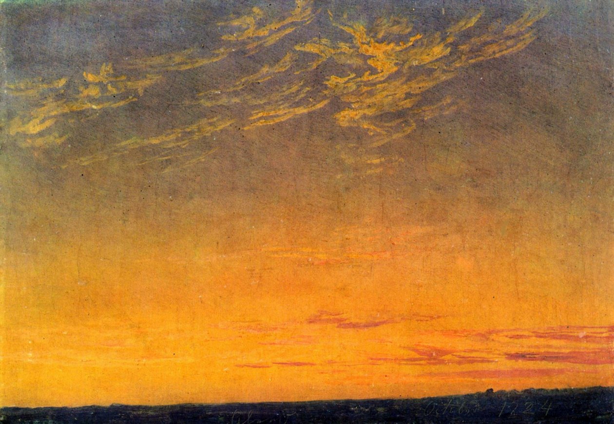 Caspar David Friedrich Ilta pilvien kanssa tekijältä Caspar David Friedrich