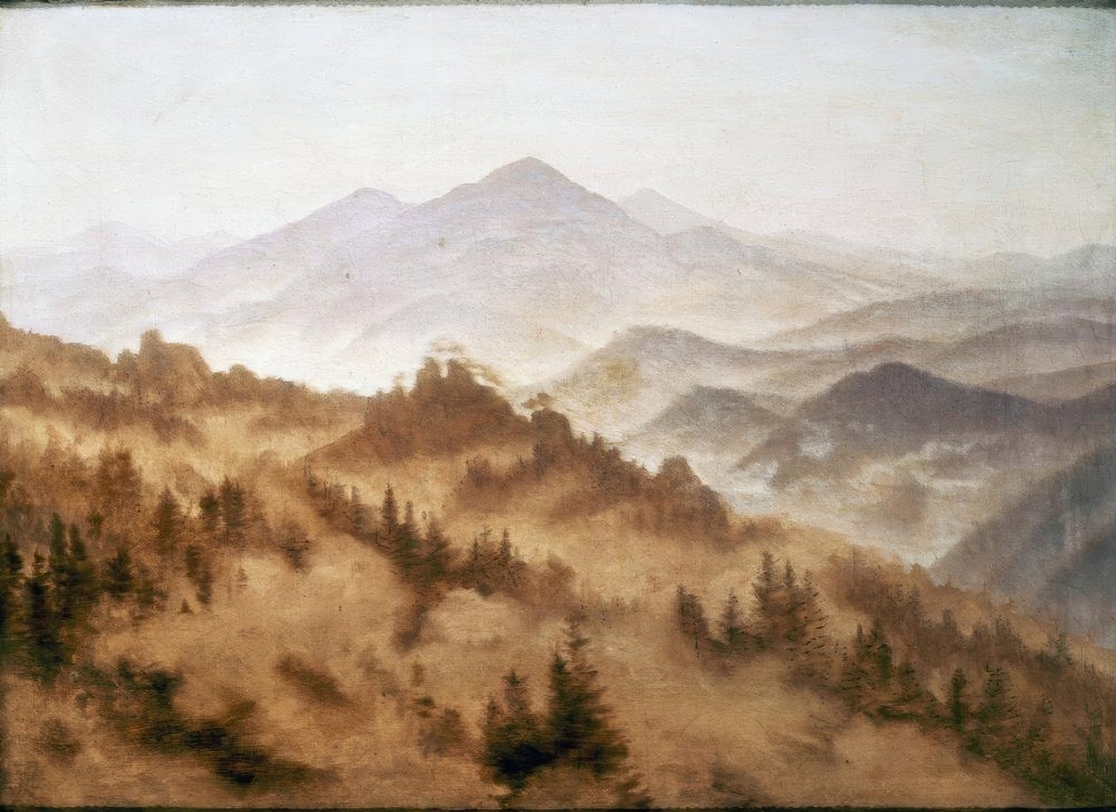 Gebirgslandschaft tekijältä Caspar David Friedrich
