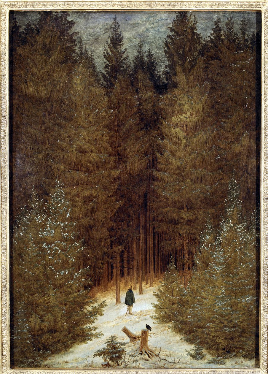 Metsästäjä metsässä tekijältä Caspar David Friedrich