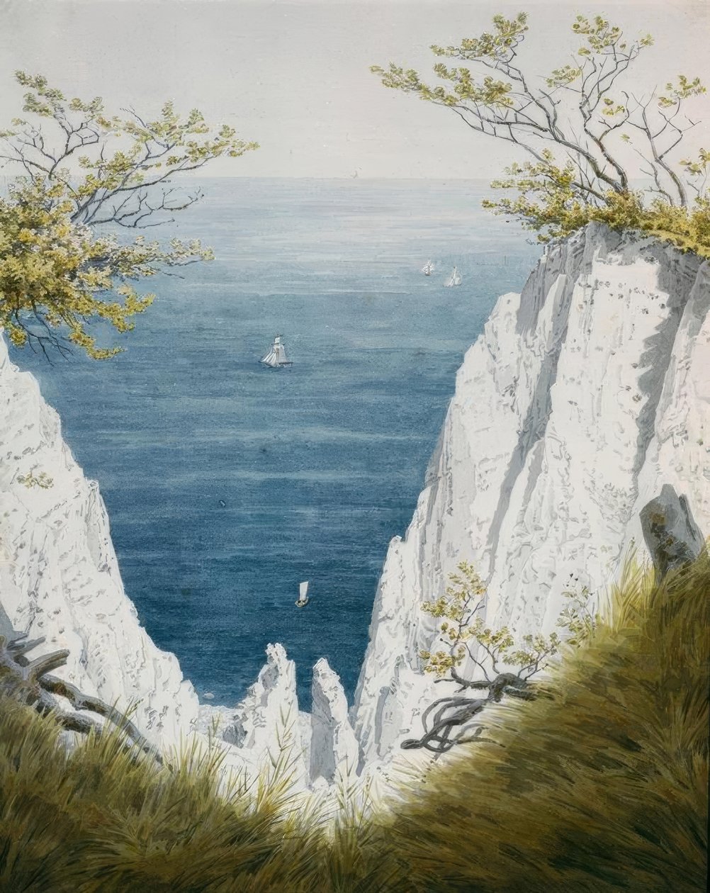 Kreidefelsen auf Rügen tekijältä Caspar David Friedrich