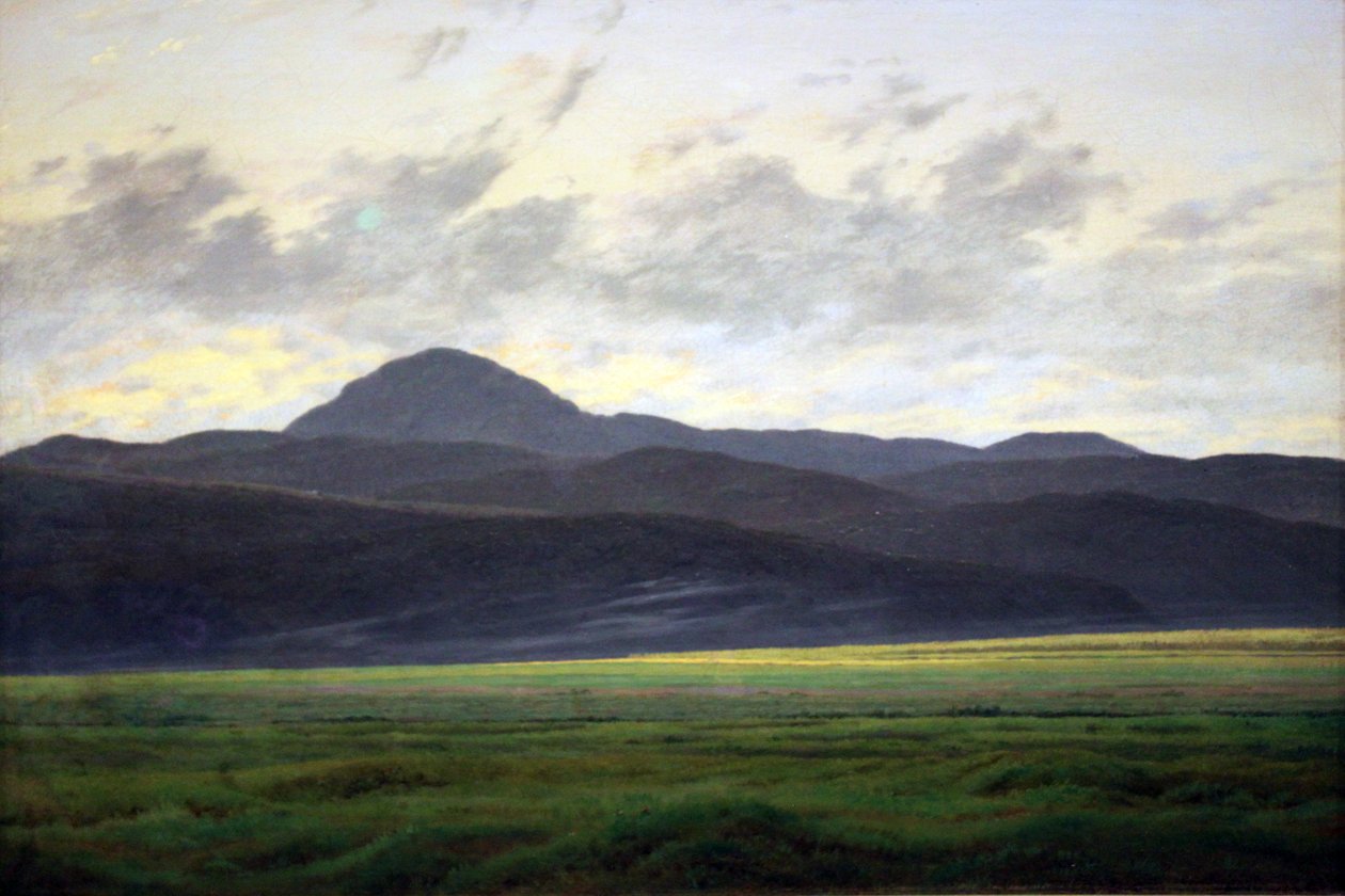 Vuoristomaisema Bohemiksessa tekijältä Caspar David Friedrich
