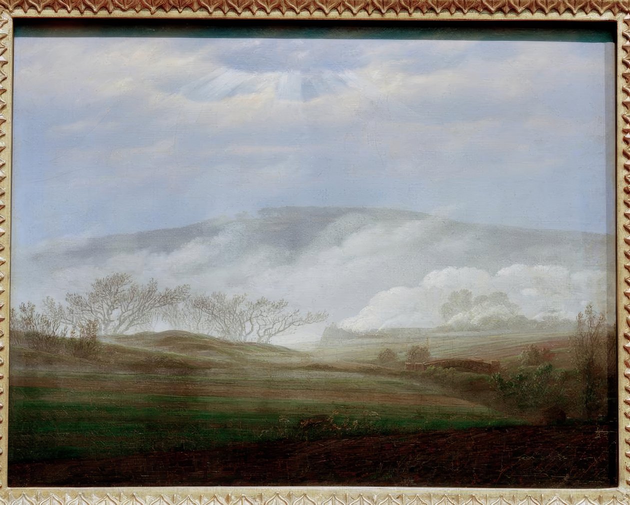 Nebel im Elbtal tekijältä Caspar David Friedrich
