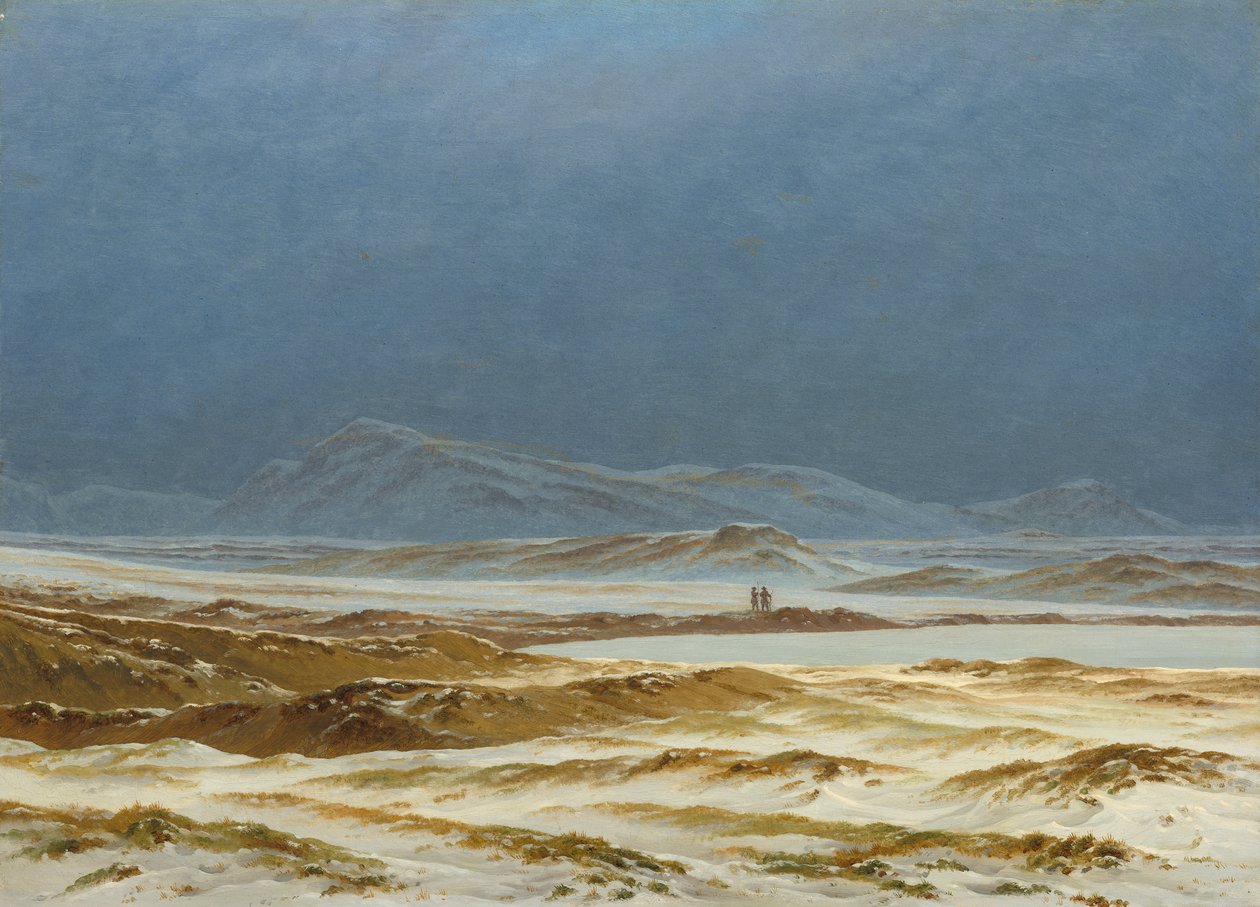Pohjoinen maisema, kevät, n. 1825 (öljy kankaalle) tekijältä Caspar David Friedrich