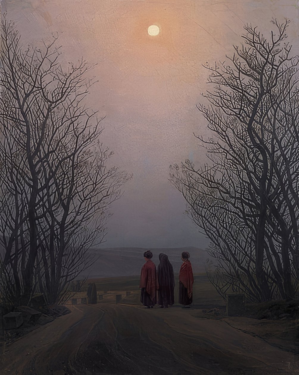 Pääsiäisaamu. Noin 1828-35 tekijältä Caspar David Friedrich