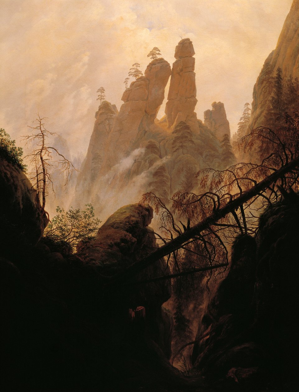 Rocky Ravine, kirjoittanut Caspar David Friedrich (1774-1840). tekijältä Caspar David Friedrich