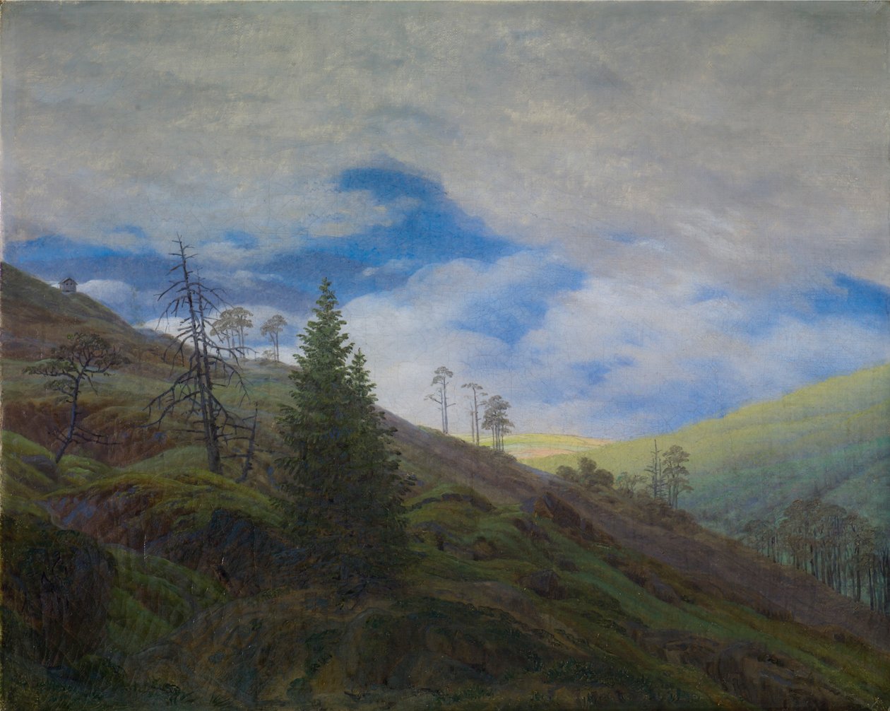 Sunburst jättiläisvuorilla tekijältä Caspar David Friedrich