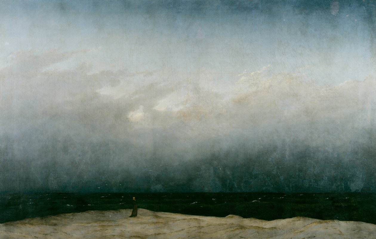 Munkki meren rannalla tekijältä Caspar David Friedrich