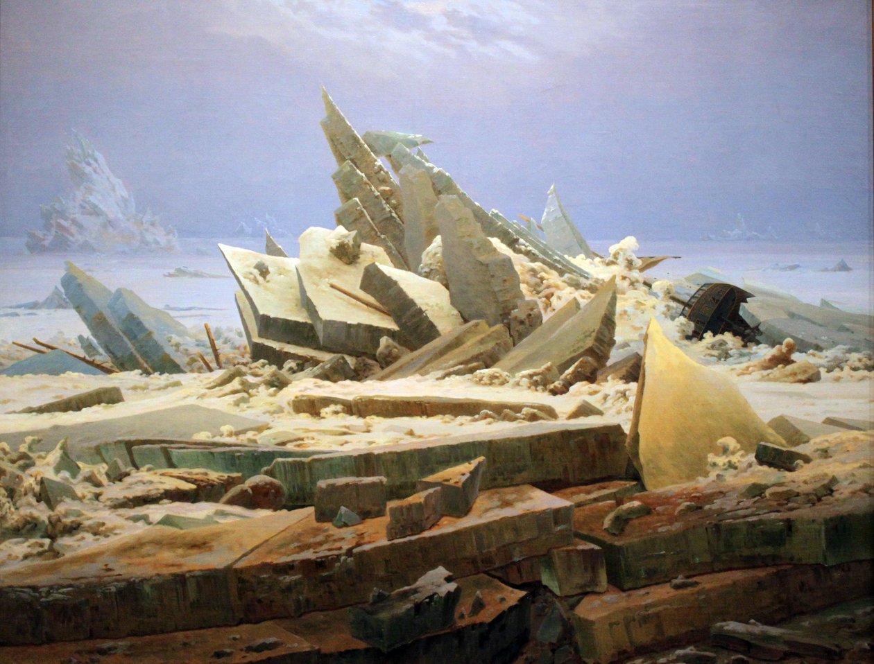 Jäämeri (Toivon haaksirikko) tekijältä Caspar David Friedrich
