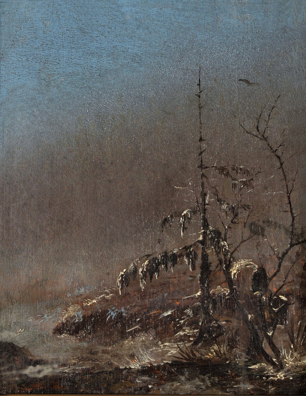 Lumipeitteinen puu tekijältä Caspar David Friedrich