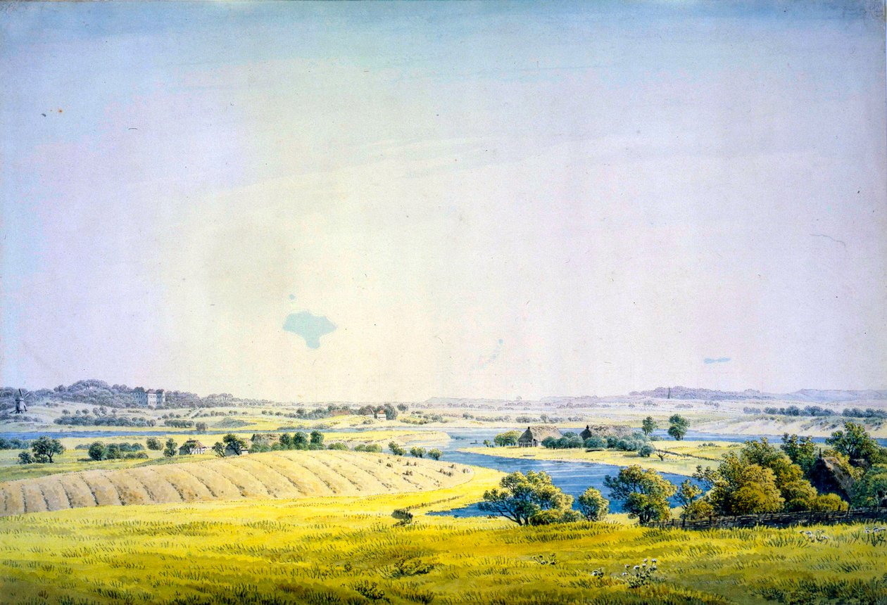 Näkymä Putbusin yli, 1824-1825. tekijältä Caspar David Friedrich